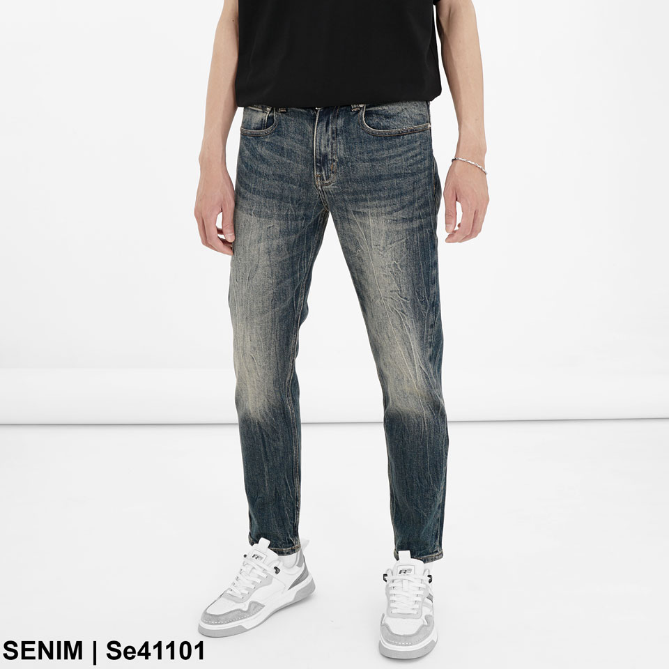 Quần bò nam Slimfit Senim se41101